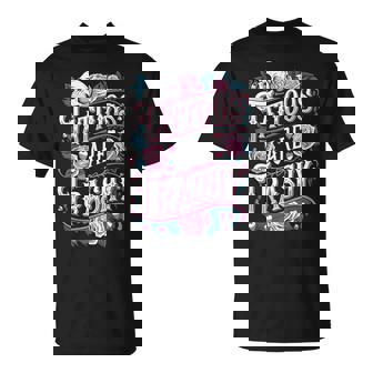 Tattoos Are Trashy Tattoo Artist Anti Tattoo T-Shirt | Seseable UK