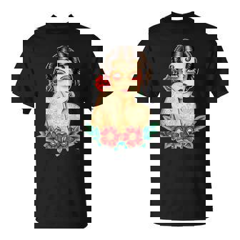 Tatuado Pin-Up Chica Bastante Modelo Tradicional Tatuaje Flash Camiseta unisex - Regaloses