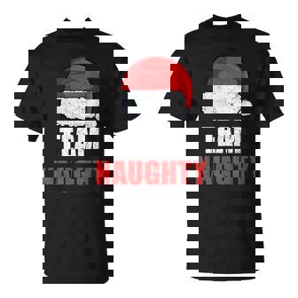 Team Naughty Family Christmas Sweater Men Women T-Shirt - Monsterry