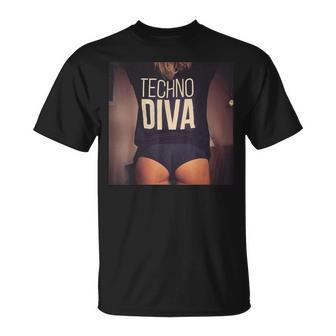 Techno Diva Cool Techno Dance Disco Edm T-Shirt - Geschenkecke