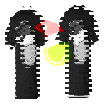 Tennis Coach Player Ball Christmas Xmas Holiday Premium T-Shirt - Monsterry