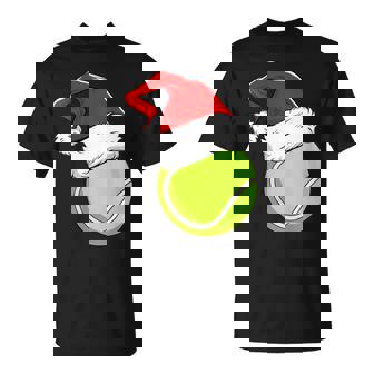Tennis Coach Player Ball Christmas Xmas Holiday T-Shirt - Monsterry