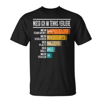 Tennis Wieso Ich Im Tenniserlose Wieso Ich Im S T-Shirt - Geschenkecke