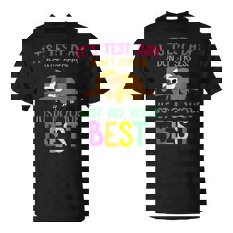 Test Day Sloth School Professor Teacher Testing Squad T-Shirt - Monsterry