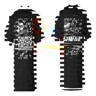 That's My Grandson Out There Baseball Grandma T-Shirt | Mazezy