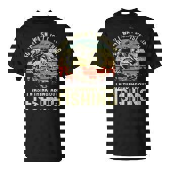I Was Thinking About Bass Fishing Lover Fisherman T-Shirt - Monsterry