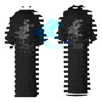 Tiburón De Estilo Tribal Hawaiano Para Amantes De La Playa Hawaiana Camiseta unisex - Regaloses
