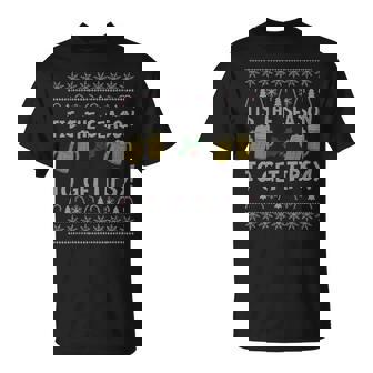 Tis The Season To Get Tipsy Ugly Christmas Sweater Shirt T-Shirt - Monsterry