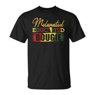 Histoire Noire Mélanés Éduqués Bougie Mélanine Poppin T-Shirt - Cadeauxyz