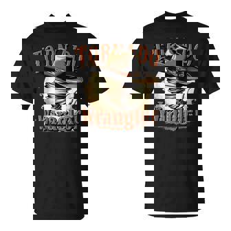 Tornado Wrangler Bold Western Cowboy Graphic T-Shirt - Monsterry