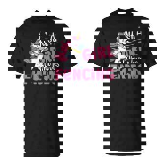 Traje De Esgrima Para Just A Girl Who Loves Fencing Camiseta unisex - Regaloses