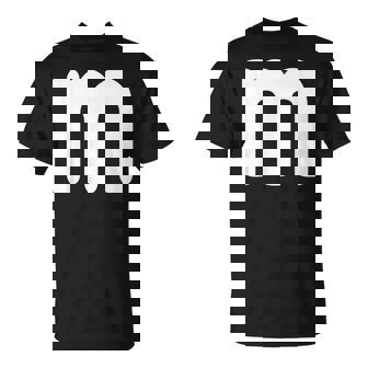 Traje De Fiesta Con Letras Del Alfabeto M Para Equipos Grupos Y Familia Camiseta unisex - Regaloses