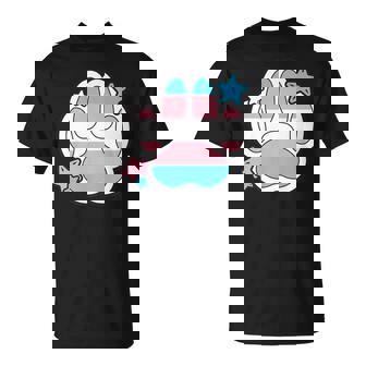 Transgender Furry Paw LGBTQ Month Gay Rights Pride Week Premium T-Shirt - Monsterry