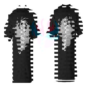 Transgender Kitsune Trans Pride Flag Gay Anime Furry Fox T-Shirt - Monsterry