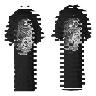 Tree Of Life Yin Yang Taoist Symbol Spiritual Meditation T-Shirt - Monsterry