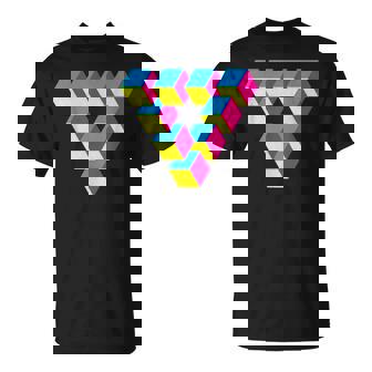 Triangle De Penrose Triangle Avec Illusion Optique Enseignant T-Shirt - Cadeauxyz