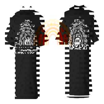 Trick Or Teach Rainbow Leopard Ghost Teacher Halloween T-Shirt - Monsterry