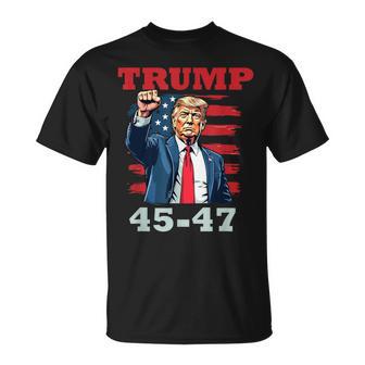 Trump 45-47 Bold Presidential For Trump Supporters T-Shirt - Thegiftio UK