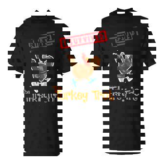 Turkey Trot Marathon Runner Thanksgiving I Survived T-Shirt - Monsterry