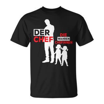 Twin Papa Der Chef Gemini Papa T-Shirt - Geschenkecke