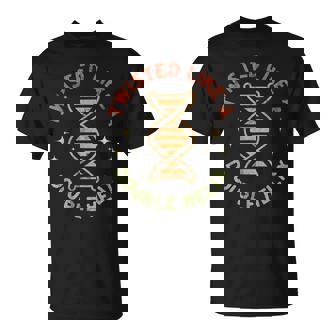 Twisted Like a Double Helix Funny Retro Apparel T-Shirt - Monsterry