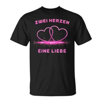 Two Hearts One Love T-Shirt - Geschenkecke