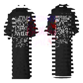 Two The Moon Mommy Of The Birthday Girl Astronaut Family T-Shirt - Seseable