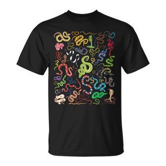 Types De Serpents Herpétologue Éducatif Enfants Garçons Filles T-Shirt - Cadeauxyz