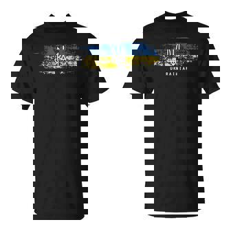 Ucraniana Tryzub Bandera De Ucrania Tridente Militar Camiseta unisex - Regaloses