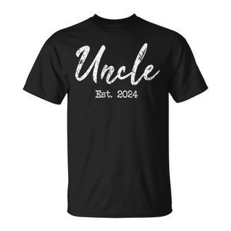 Uncle To Be 2024 Uncle Est 2024 For Uncle T-Shirt - Geschenkecke