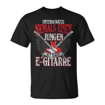 Underestimate A Boy With An Electric Guitar T-Shirt - Geschenkecke