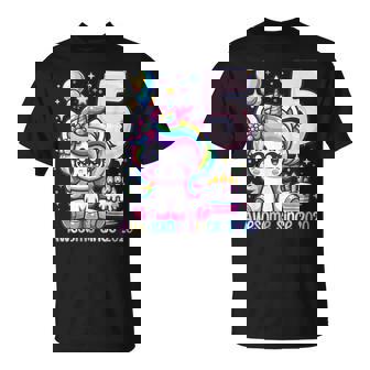 Unicorn 5Th Birthday 5 Year Old Unicorn Party Girls Outfit T-Shirt - Seseable