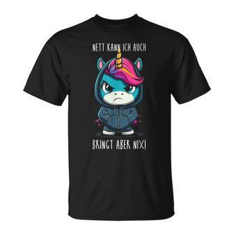 With Unicorn Saying T-Shirt - Geschenkecke