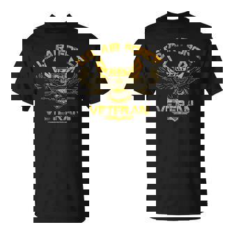 US Air Force Veteran Vintage Military Us Flag Veterans Day T-Shirt - Monsterry