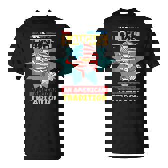 USA Red Belly Laugh American Tradition T-Shirt - Monsterry