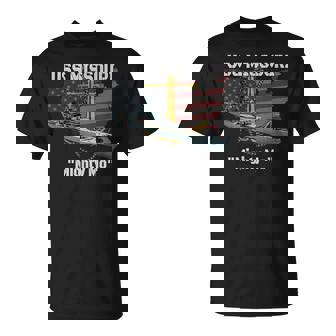 Uss Missouri Bb-63 Battleship Veterans Day Warship Father T-Shirt - Thegiftio