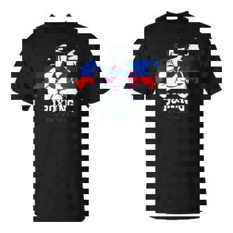 USSR Team Russia Boxing Gloves National Flag Russian Fighter T-Shirt - Monsterry