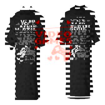 Valentines Day V Is For Video Games Controllers N Boy Kid T-Shirt - Thegiftio