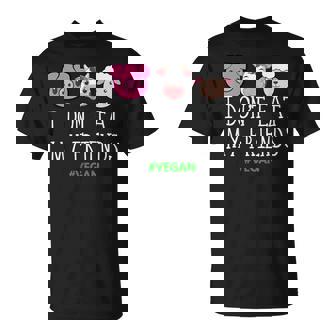 Vegan Je Ne Mange Pas Mes Amis Animaux T-Shirt - Cadeauxyz