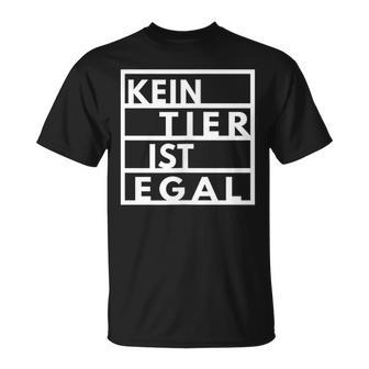 Vegetarianegan Goegan No Animal Is No Matter Animal Protection T-Shirt - Geschenkecke