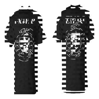 Vertus Templières Des Chevaliers Templiers Bouclier T-Shirt - Cadeauxyz
