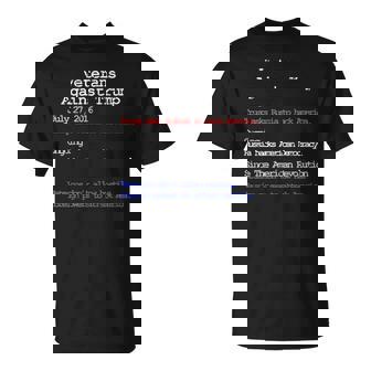 Veterans Against Trump Vets Don't Protect USA Attackers T-Shirt - Monsterry