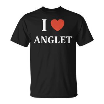 Ville Anglet France I Love Anglet T-Shirt - Cadeauxyz
