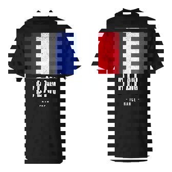 Ville De Blain France Fr Drapeau Français T-Shirt - Cadeauxyz