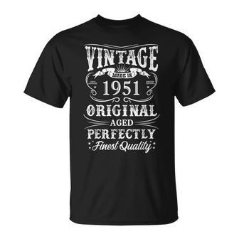 Vintage 1951 Legendario Desde 1951 Camiseta unisex - Regaloses
