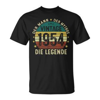 Vintage 1954 The Man Mythos The Legendary Since 1954 T-Shirt - Geschenkecke