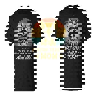 Vintage Boston Terrier Mom Dog Lovers Mother's Day T-Shirt - Thegiftio