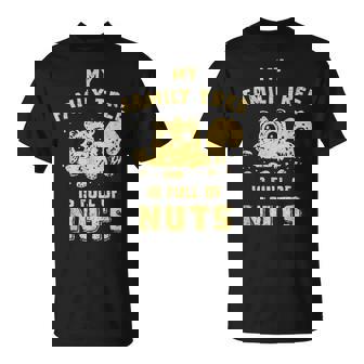 Vintage My Family Tree Is Full Of Nuts Nature Squirrel Lover T-Shirt - Monsterry