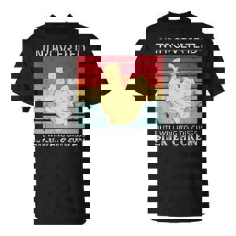 Vintage Introverted But Willing To Discuss Silkie Chicken T-Shirt - Monsterry