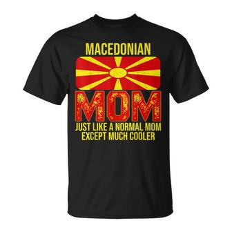 Vintage Macedonian Mom North Macedonia Flag For Mother's Day T-Shirt - Thegiftio UK